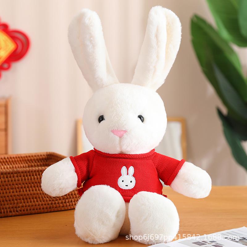 2023 Year of the Rabbit Red Plush Toy - Rabbit Mascot Doll & Gift