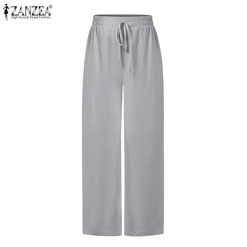 ZANZEA Women Sets Sleeveless Strap Irregular Tank Tops and Casual Pants Suits