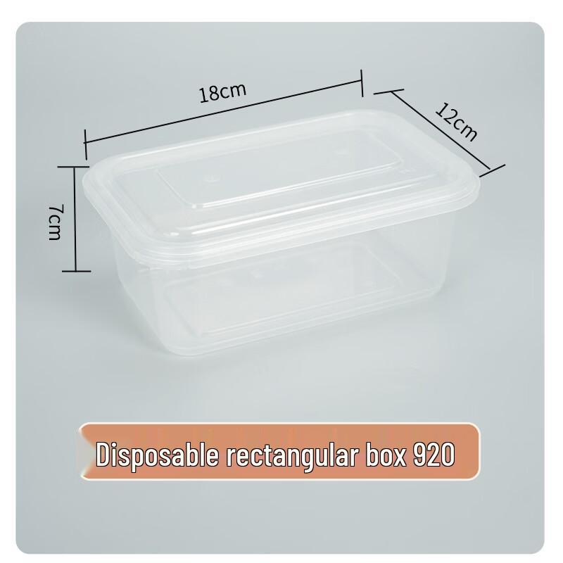 Disposable Rectangular Takeaway Containers with Anti-theft Lock
