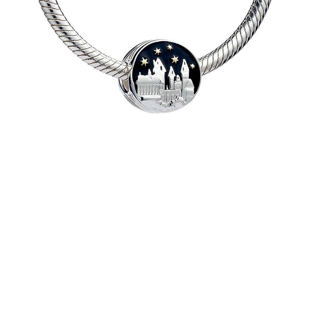 Harry Potter Sterling Silver Hogwarts Castle Spacer Bead Silver