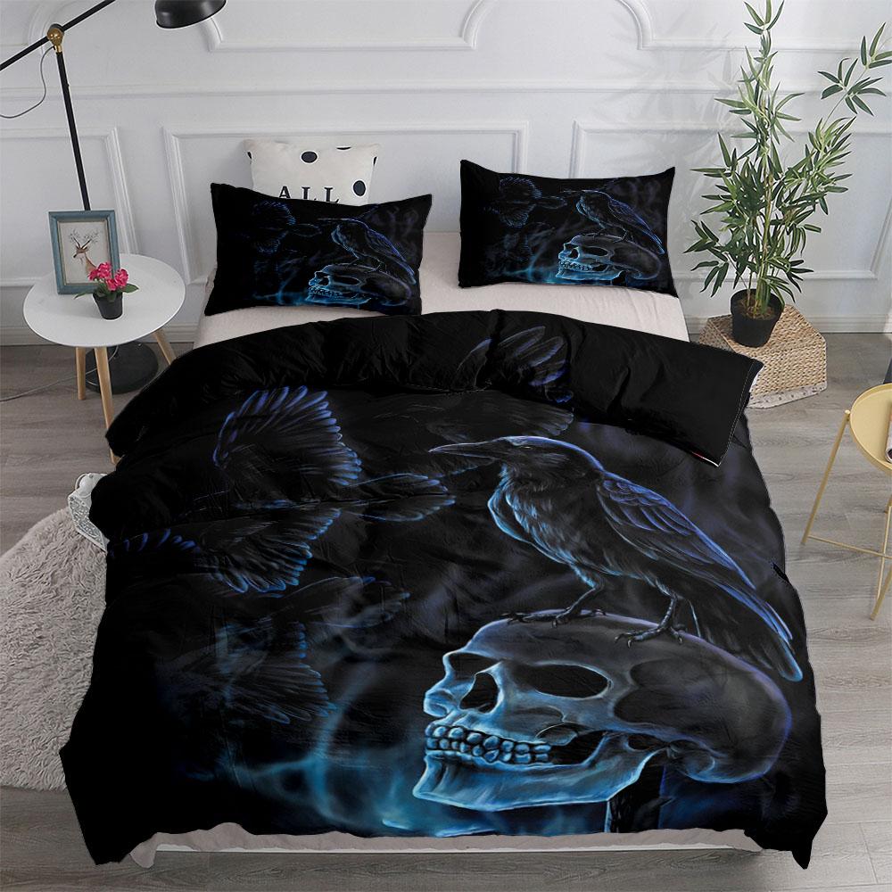 

Comforter Dusk Raven Poe King Queen Double Full Twin Single Size Set Comforter (quilt)-EU Single(135*200cm)3pcs