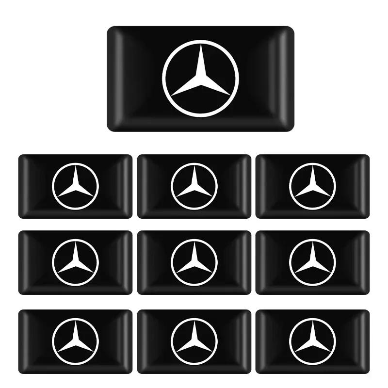 4pcs Lables Car Steering Wheel Sticker Hub Caps Center Decals For Mercedes Benz AMG W206 W204 W205 W212 W213 W221 W222 W240W211 CS1