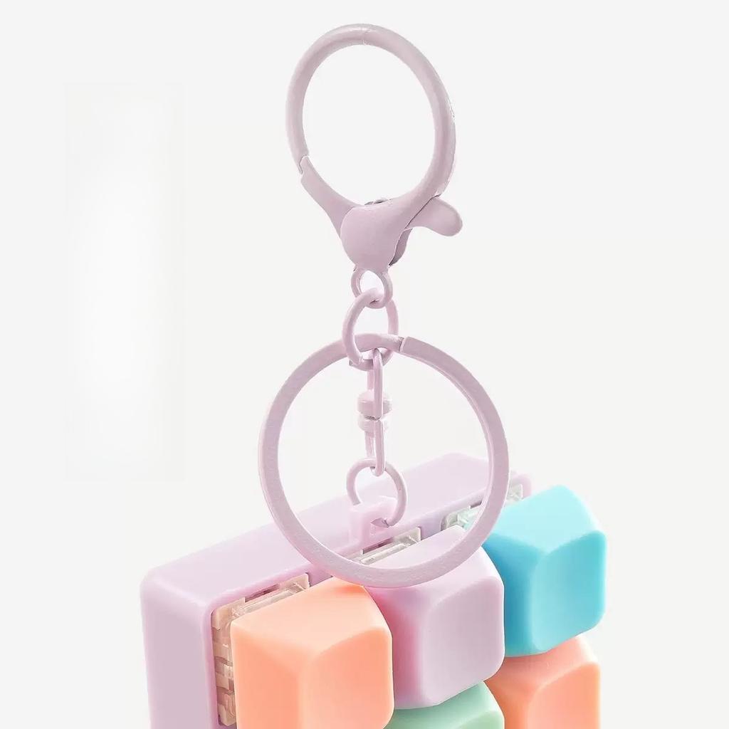1/3 Stück Fidget Dekompression 9 Tastaturtasten Spielzeug für Erwachsene Antistress Spielzeug Jungen Mädchen Anti-Stress Finger-Tastatur Spiele Schlüsselanhänger