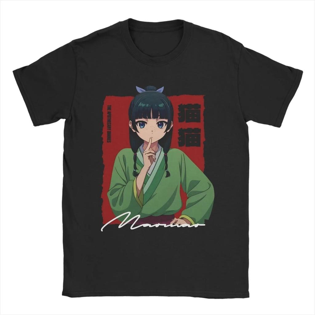 Maomao The Apothecary Diaries T-shirts Män Manga Anime Vintage 100% Bomull T-shirt O-hals Kortärmad T-shirt Tryckt merchandise