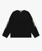 Teulimachi Tri Oversized Long Sleeve Print T-Shirt Black
