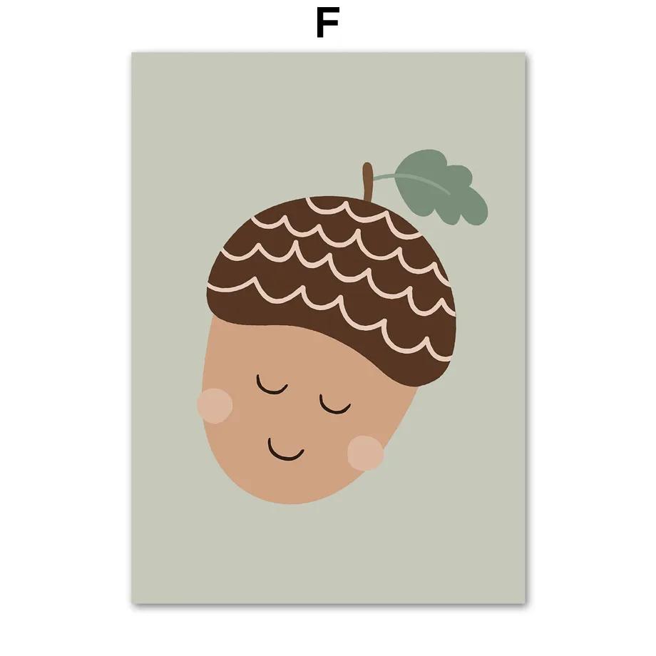 Nordic Cartoon Mouse Cat Goose Bird Bee Mushroom Wall Art Posters and Prints Canvas Painting Wall Pictures Baby Kids Room Decor