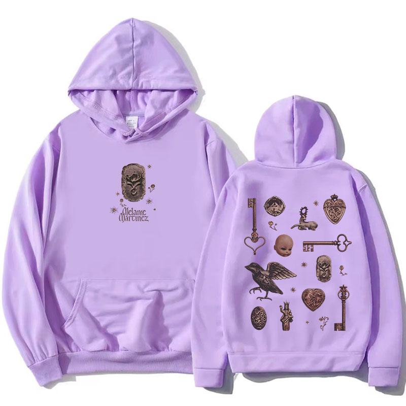 

Melanie Martinez Heads Hoodies Album Graphic Printing Merch Sweatshirts Long Sleeve Loose Fleece Hooded Pullovers Female Clothes XS