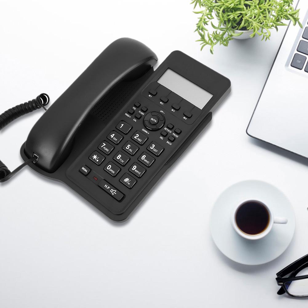 Kx T7712CID English Foreign Trade Landline Telephone (UK Telephone Line with Random Color)(Black )