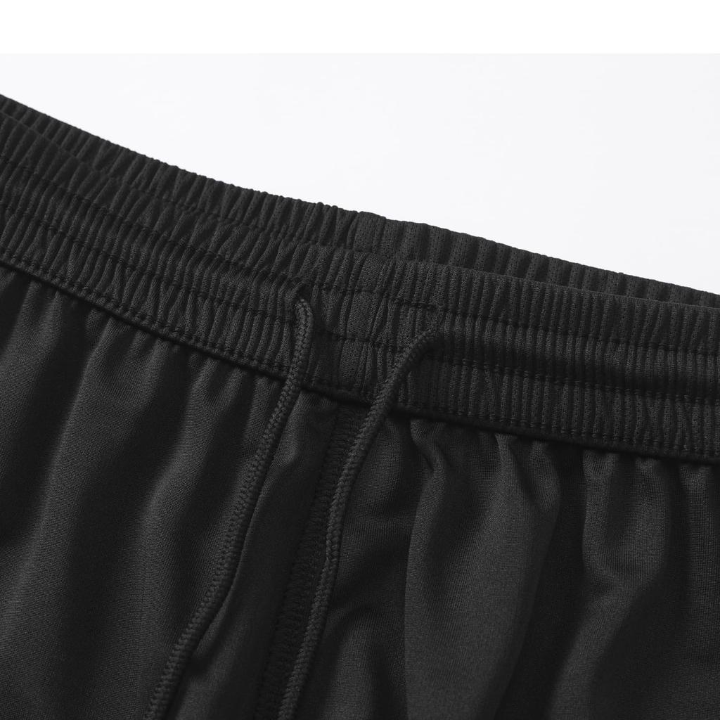 Kelme Soccer Game Shorts, Half-Length, Moisture-Wicking, Quick-Drying Practice Shorts (Black, XL)