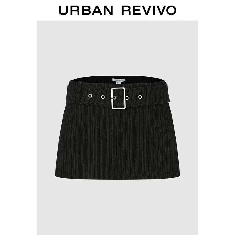 UR2026 Women s Striped Belted Skort XXS
