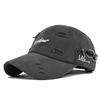 Unisex Embroidered Perforated Iron Ring Baseball Cap Spring Autumn Outdoor Adjustable Sunscreen Hat