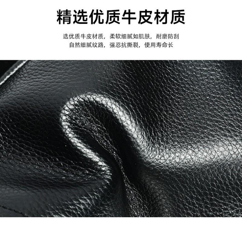 Simple Leather Chest Bag Men With A High-end Feel Top Layer Cowhide Crossbody Shoulder Men's Casual Versatile