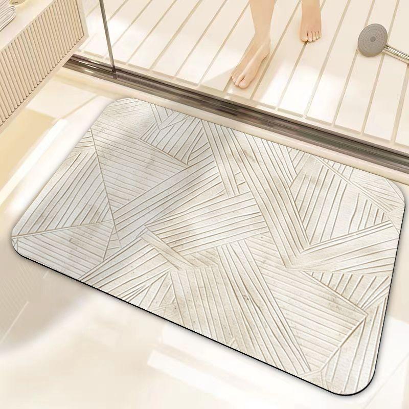 Simple Light Luxury Style Diatom Mud Floor Mat Bathroom Non-Slip, Dirt-Resistant And Wear-Resistant Foot Mat Bathroom Water-Absorbing Quick-Drying