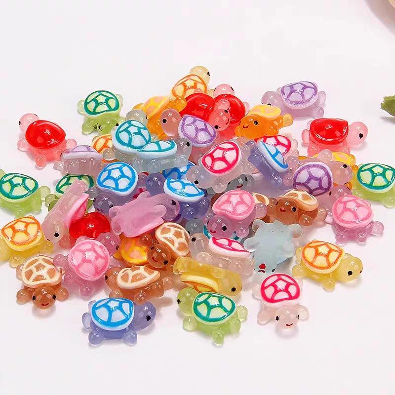 Luminous 3D Turtle Statue Colored Semi Transparent Plastic Decoration Suitable For DIY Crafts Classroom Rewards And Beach Themed Activities