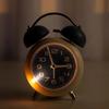 With Backlight Twin Bell Alarm Clock Metal Frame Silent Bedroom Desktop Clock Table Clock  Bedroom