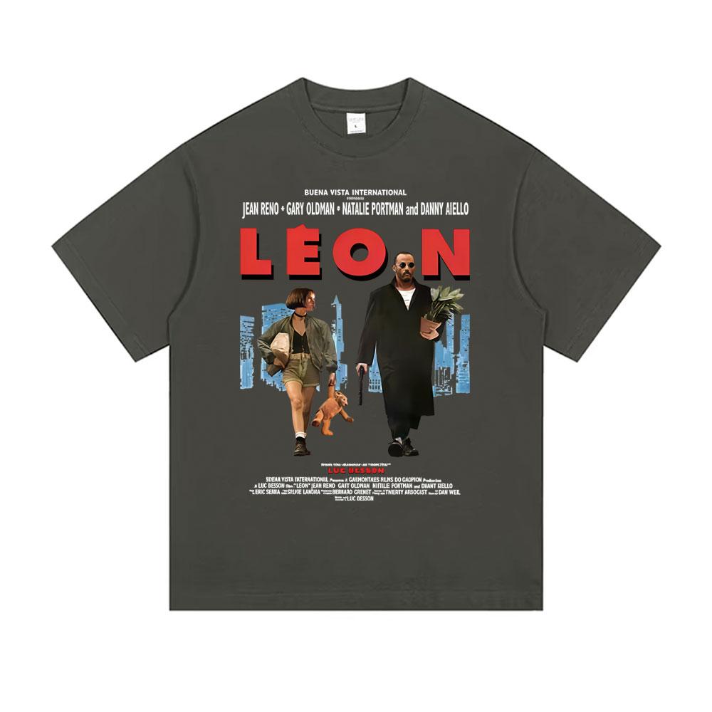 Classic Movie Leon The Professional Tshirt Unisex Women Casual Cotton Vintage Tshirts Unisexs Hip Hop Gothic Rock Oversized T Shirt