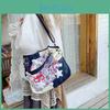 Splicing Handbag Canvas With Cute  Print And Bones Decorations Star