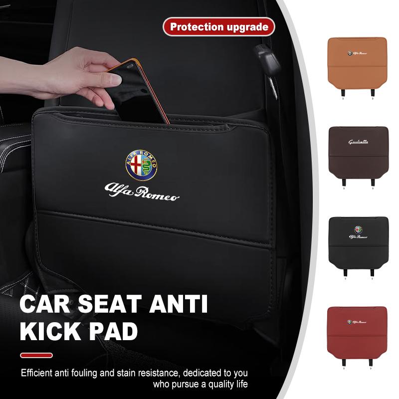 Autositz Anti-Tritt-Matte Rücksitzlehnen-Schutzmatte Aufbewahrungstasche Für Alfa Romeo 159 Giulietta Giulia 147 Mito 156 159 166 GT