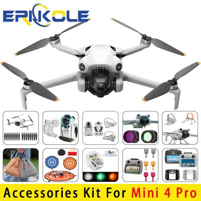Pro sadu příslušenství DJI Mini 4 Pro - Sady filtrů pro drony, Krytka Len Protector, RC Joystick, Vrtule, Podvozek, Taška na přenášení