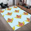 Sailor Moon5 Flannel Pattern Square Carpet,Area Rug,Carpet Rug for Living Room Bedroom Sofa Playroom Decor,Non-slip Floor Mat