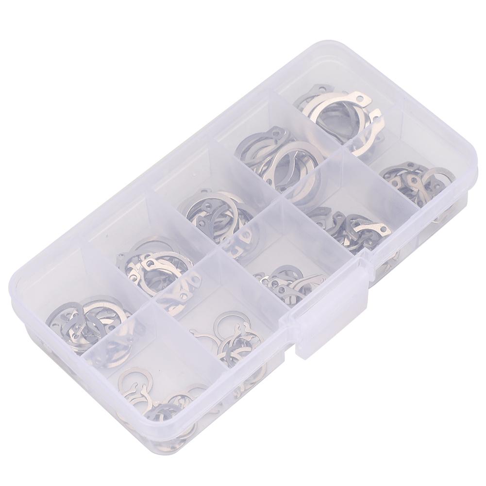 100 Bucăți Oțel Inoxidabil 304 Tip C Arc Elastic Extern Siguranță Inel de Siguranță Circlip