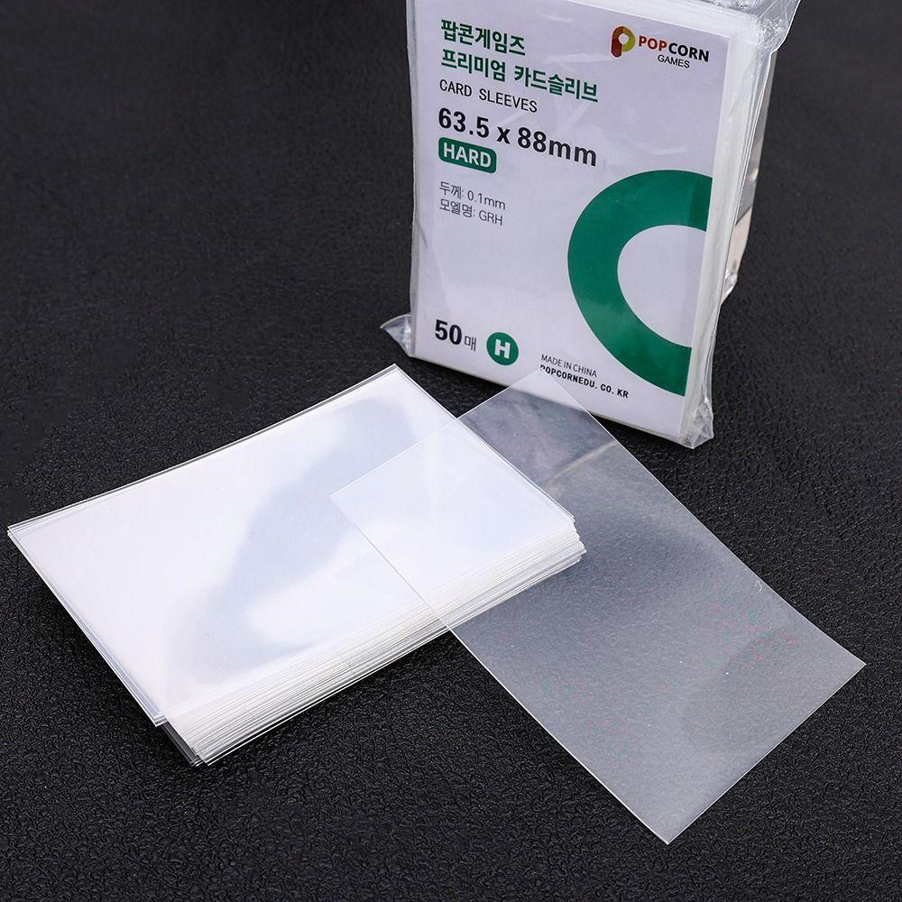 Průhledný obal na fotokarty bez kyselin Cpp fólie Sada karet Tvrdý držák na fotokarty DIY karta idolu