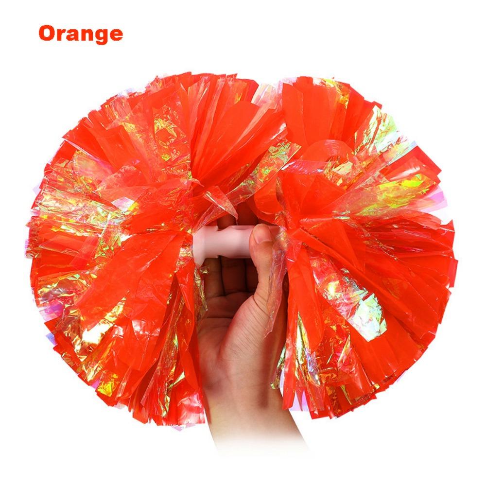 New 26cm Kids Game Pom Poms PET Multicolors Cheerleader Holding Flowers Come On Props Sports Match Vocal Ball Club Supplies