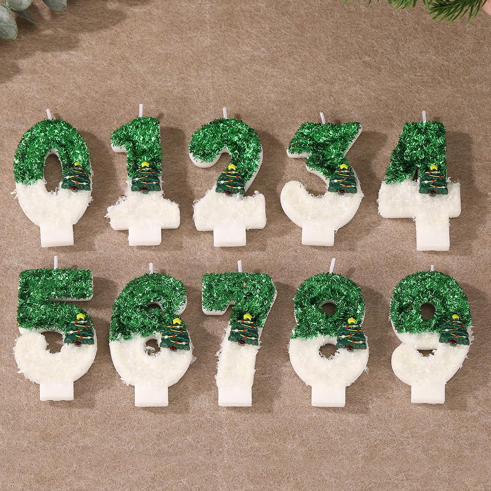 Handmade Christmas Tree Number Candles: Festive DIY Ornaments