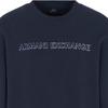 Armani Exchange FW24 ASV Series Letter Logo Print Loose Fit Crew Neck Pullover Long Sleeve Sweatshirt Men sweatshirt Navy-Blue 6DZMBA-ZJADZ-1510