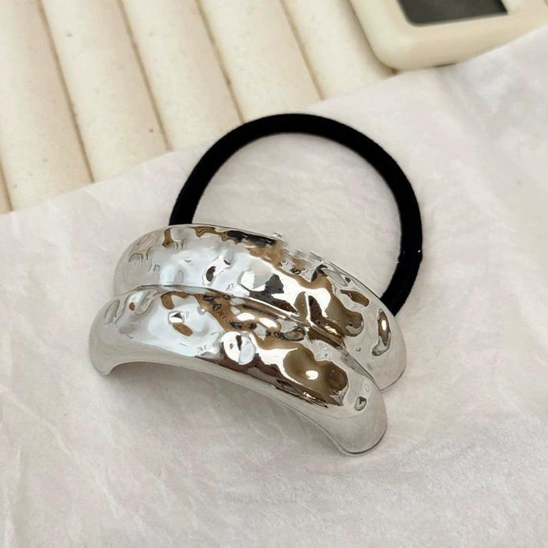 Mode Punk Geometrische Metall Haarspangen Elastische Haargummis Haarseil Stirnbänder Für Damen Mädchen Haarschmuck Geschenke