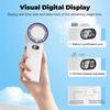 New Mini Handheld Fan Speed Portable Desktop Fans Instant Cooling with Ice Mode Rechargeable Stylish for Women