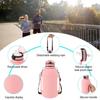 Collapsible Water Bottle 2L/64oz Sport Water Bottle Camping Hiking Leakproof Sports Kettle with Strap Silicone Folding Water Cup