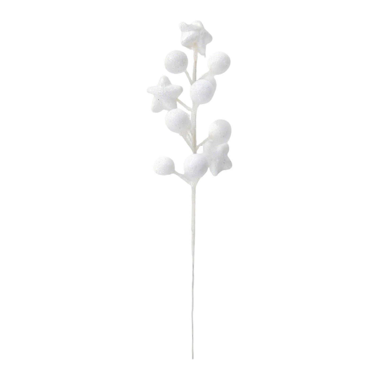 

Artificial Decorative Plant Stem Simulation Flower Arrangement Branch for Home Office Party Table Centerpiece Display one size білий