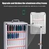 8/12/24/30 Positions Mobile Phone Safe Storage Case Display Holder Cabinet Aluminum Alloy Cell Organizer