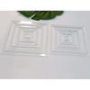 Multi Squares Acrylic Router Templates,1/4" Clear Acrylic Inlay Template,Router Jig for Woodworking or Craft Template (8''x8'')