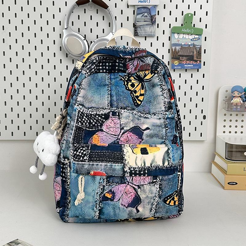 Neuer hochwertiger fauler Stil personalisierter Batik-bemalter Rucksack für Mittelschüler, leichter Rucksack mit großem Fassungsvermögen