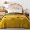 Cotton Gauze Jacquard Throw Blanket Towel Quilt Cover Blanket Office Nap Blanket Household Sofa Towel For Couch Bed Spread Use