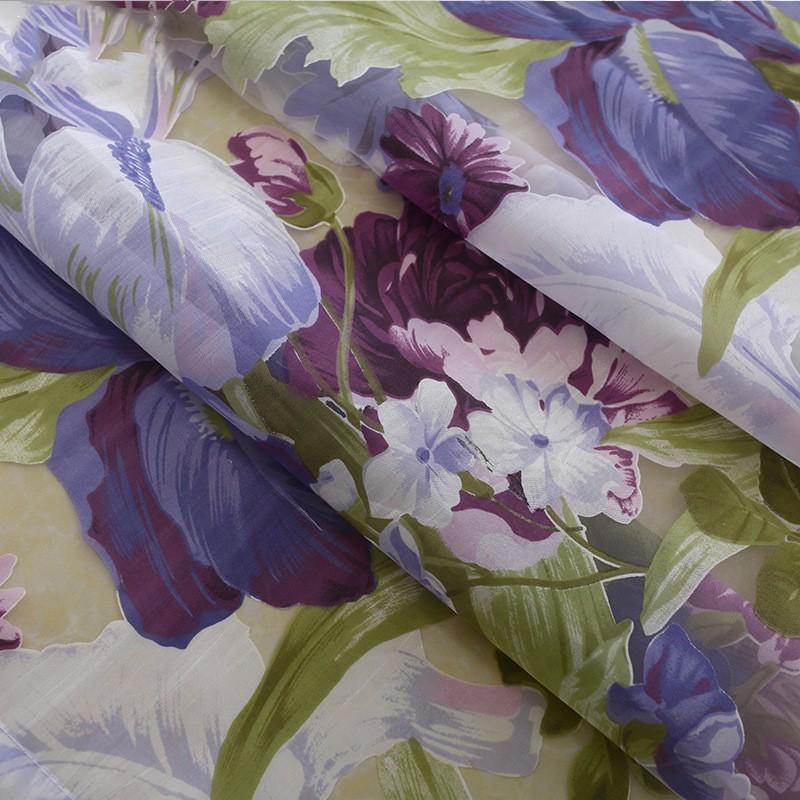 

Занавеска для спальни с пионом из гнилой пряжи, занавеска с абажуром из светлого гнилого цветка W100*H250cm