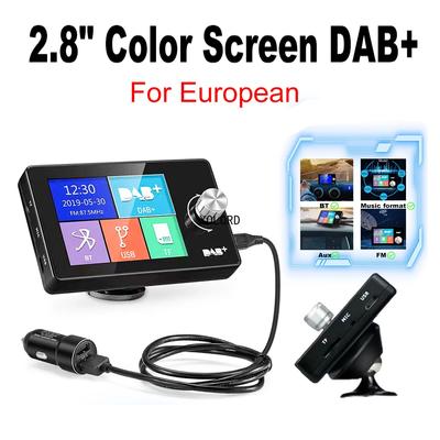 Australia Europe DAB Antenna Radio Digital Signal Broadcast Adapter FM Transmitter BT SD TF MP3 Player DAB+ for Car Radio