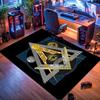 Freemason symbol rug, suitable for living room, bedroom, game room, computer room and home décor.