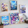 Anime P-project S-sekai Movie Sticky Posters Retro Kraft Paper Sticker DIY Room Bar Cafe Aesthetic Art Wall Painting