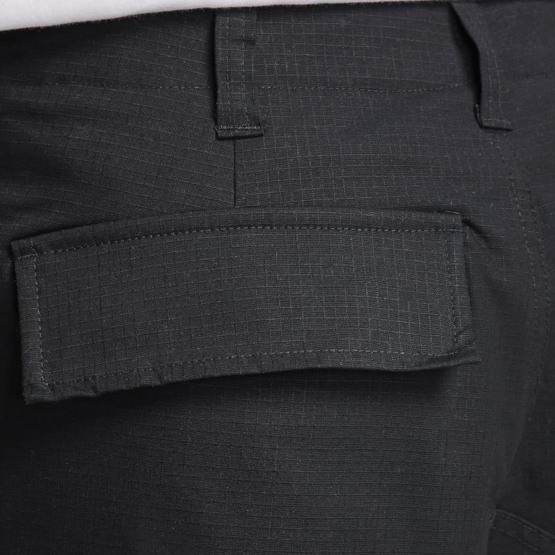 Nike Solid Color Zipper Straight Leg Work Pants Men bottoms Black FQ0496-010
