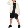 Nike Jacke Kinder Einfarbig Reißverschluss Kapuze Lässig Kinderjacken Weiß DO7095-113