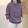 Modă de iarnă Hanorac gros din fleece pentru doamne Jachetă largă Caldă Ocru Mânecă lungă Pulover Bază moale din bumbac Tricou