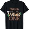Nana of The Wild One Animal Safari 1st Birthday Theme Family T-Shirt