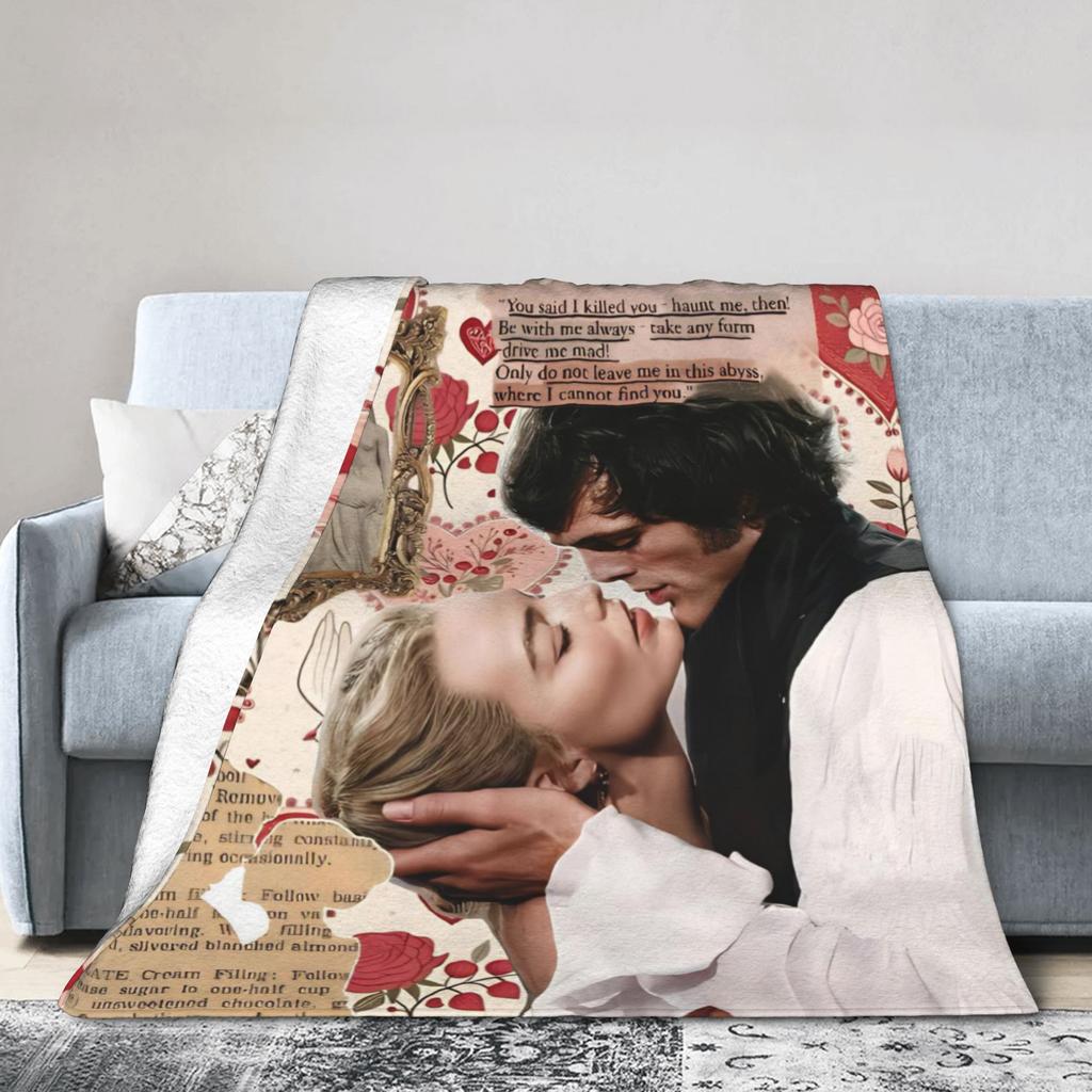 Wuthering Heights 2026 Movie Blanket Multiple Sizes Soft Fuzzy Plush  Throw Blankets for Sofa Couch and Bed