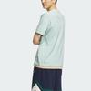 adidas Originals X Disney Dumbo Abbigliamento Sportivo Fantasia Cartone Animato Stampa Logo Color Block Maglietta a Maniche Corte Unisex Top Verde Fumo IN1073