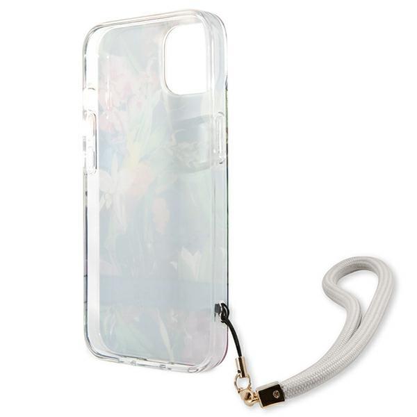 Guess Guhcp13Shflsb Iphone 13 Mini 5,4Niebieski/Blue Hardcase Flower Strap