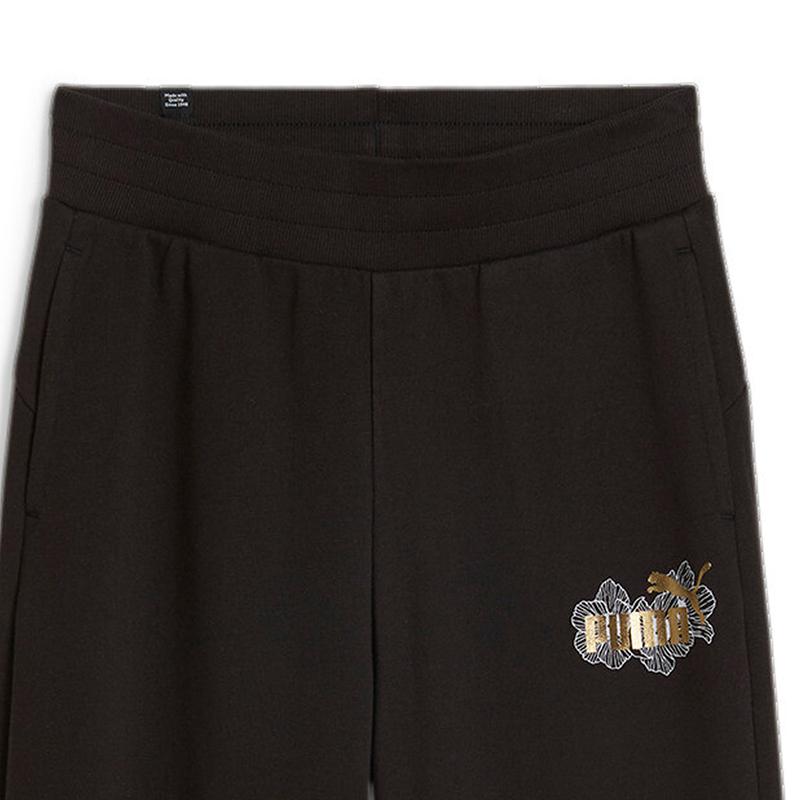 Puma Simple Fashion Soft Straight Leg Casual Pants Women Bottoms Black 685573-01