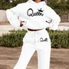 Womens Casual Hooded Sweatshirt Loose Pants Set With Letter Print Winter Wear